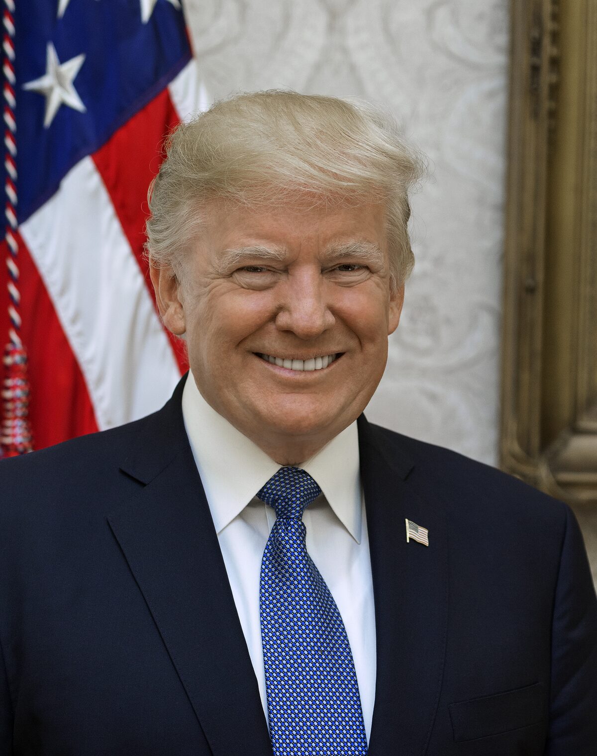 Official portrait of Donald Trump used as editorial context for public-record accountability coverage.